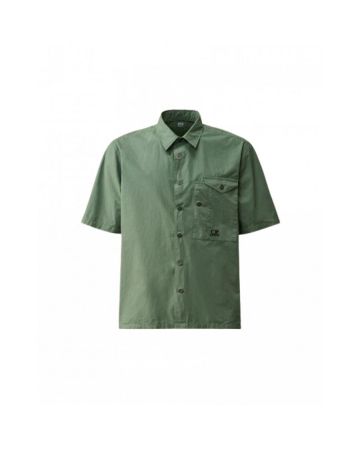 C.p. Company Cotton Popeline Short Sleeved Shirt
