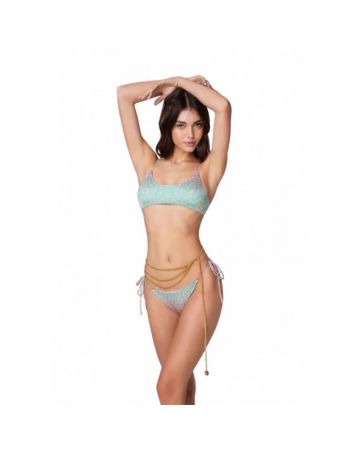 Effek Bikini Top E Slip Brasiliano Regolabile Spotted